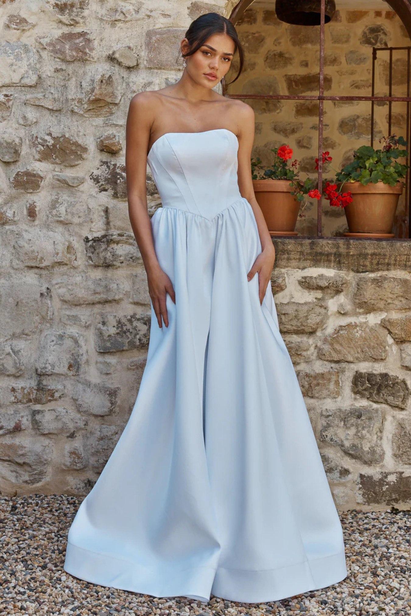 PO2607 Delaney Dress- White