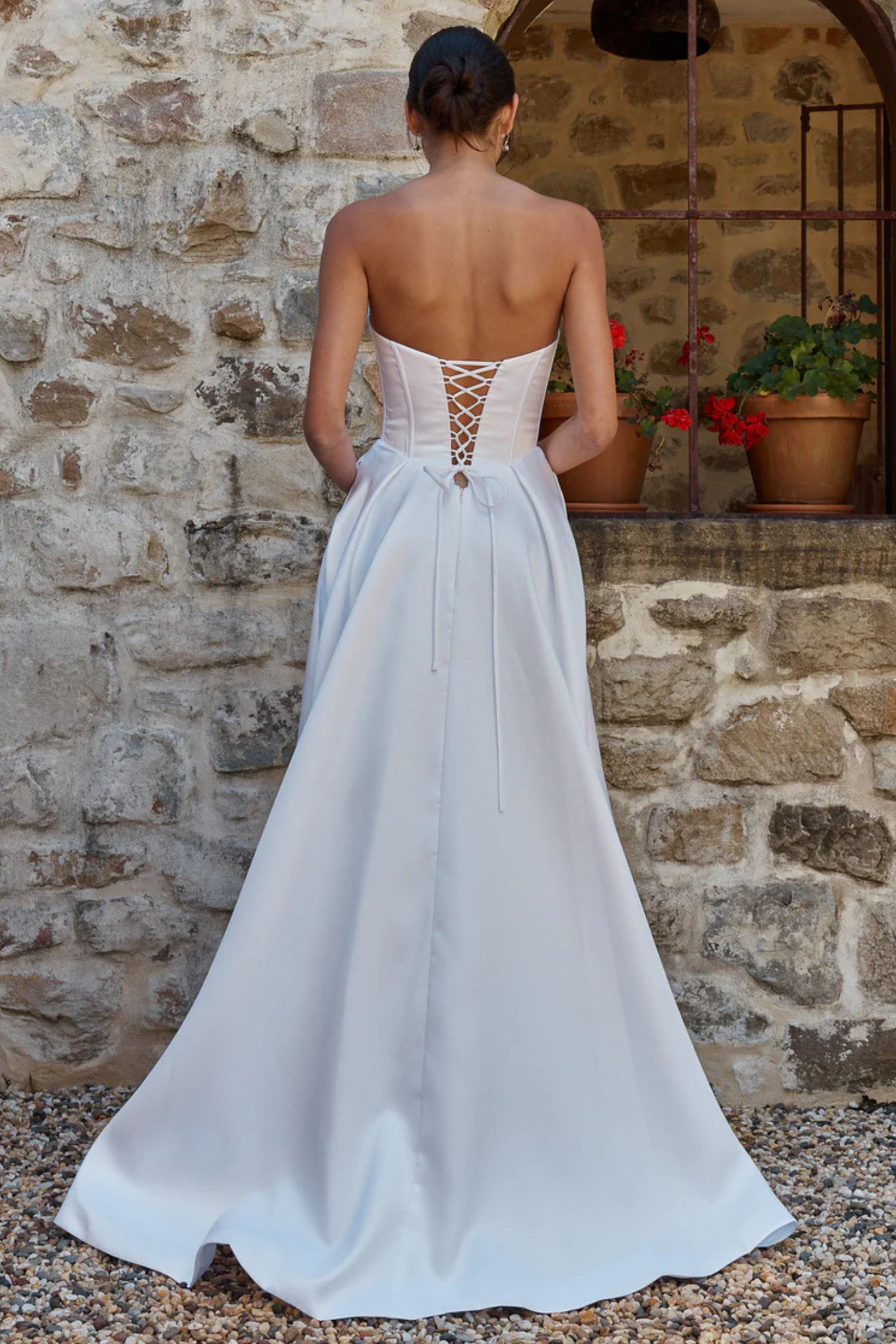 PO2649 Della Dress- White