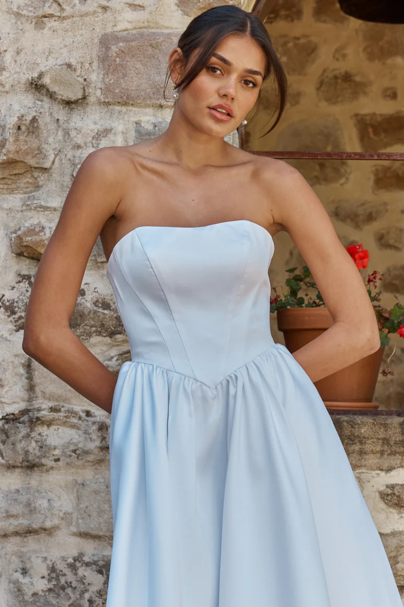 PO2607 Delaney Dress- White