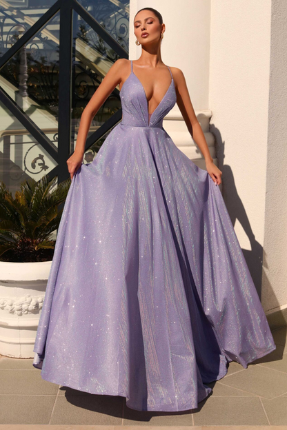 Jadore Nicoletta JX22106 formal dress in violet purple lurex