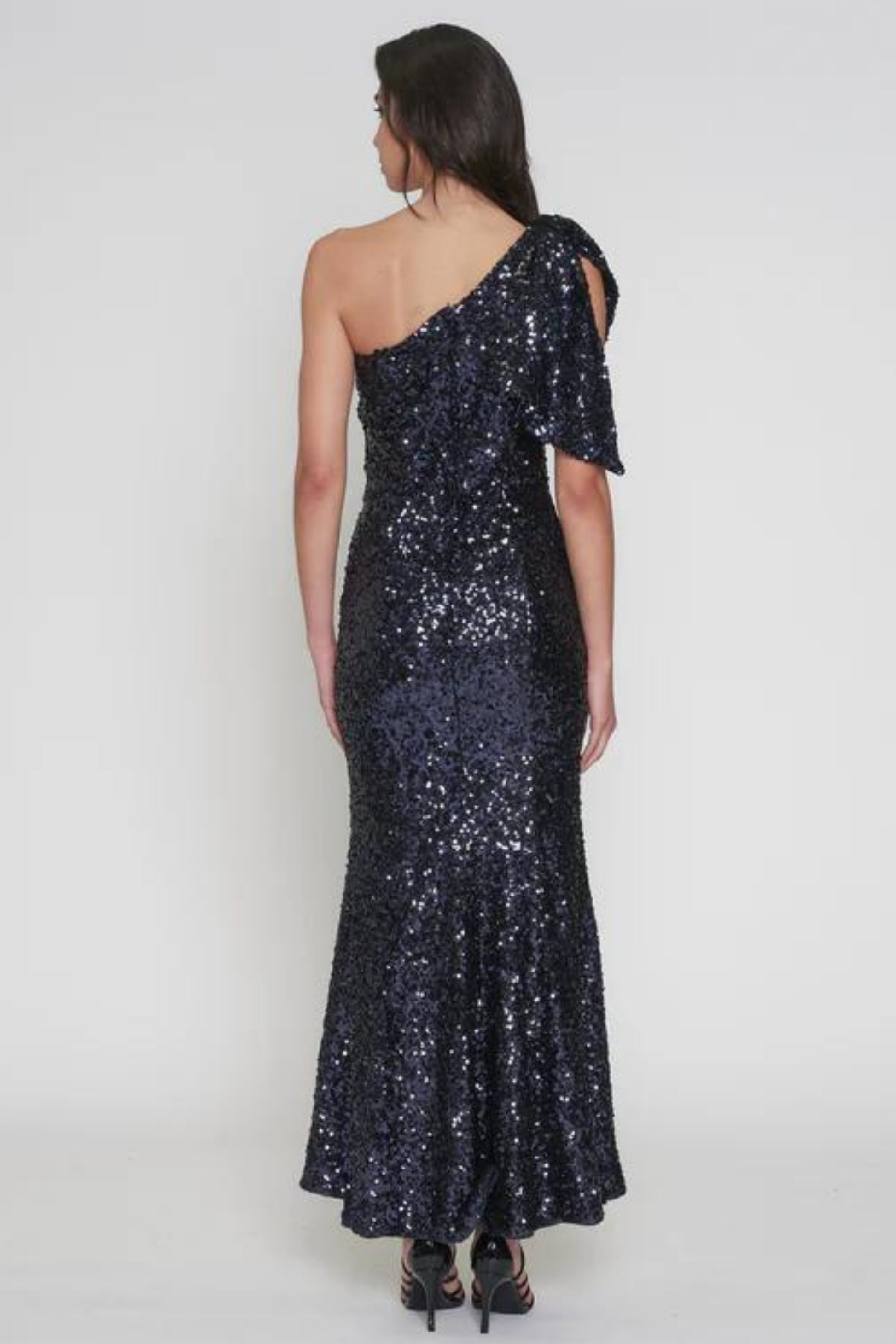 Romance Abby-Rose Maxi formal dress in navy sequin