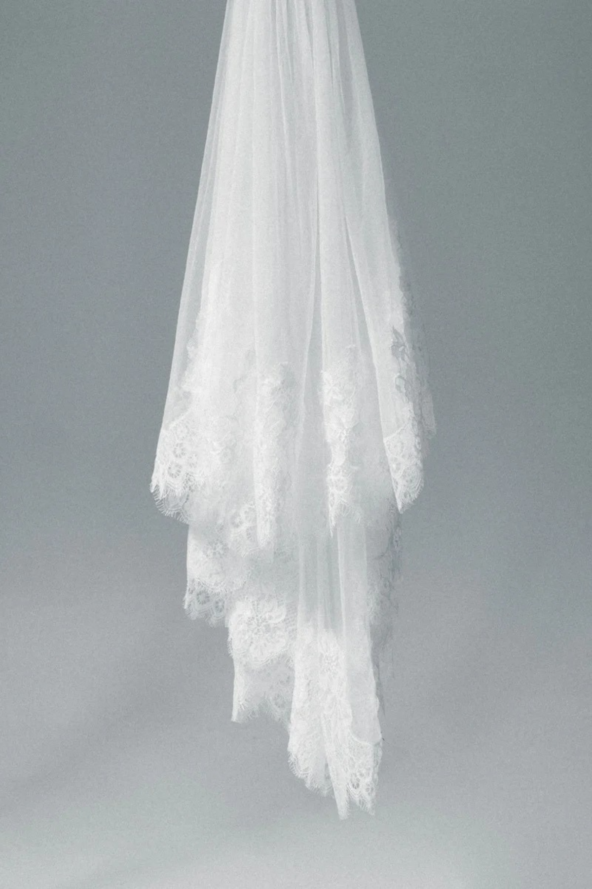 Lace Wedding Veil with Blusher - Coming Soon