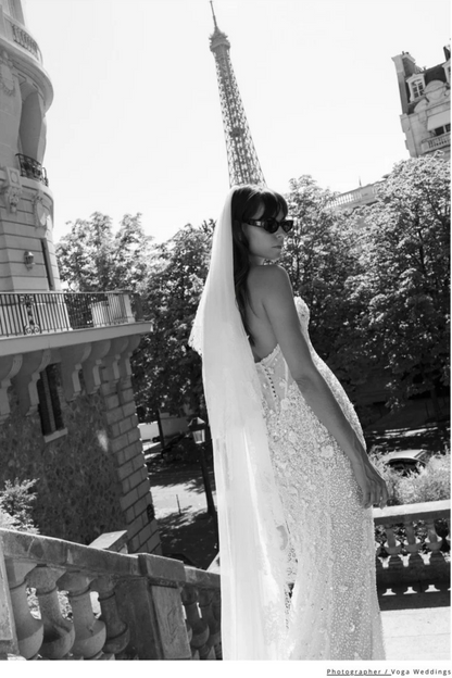 Lace Wedding Veil with Blusher - Coming Soon