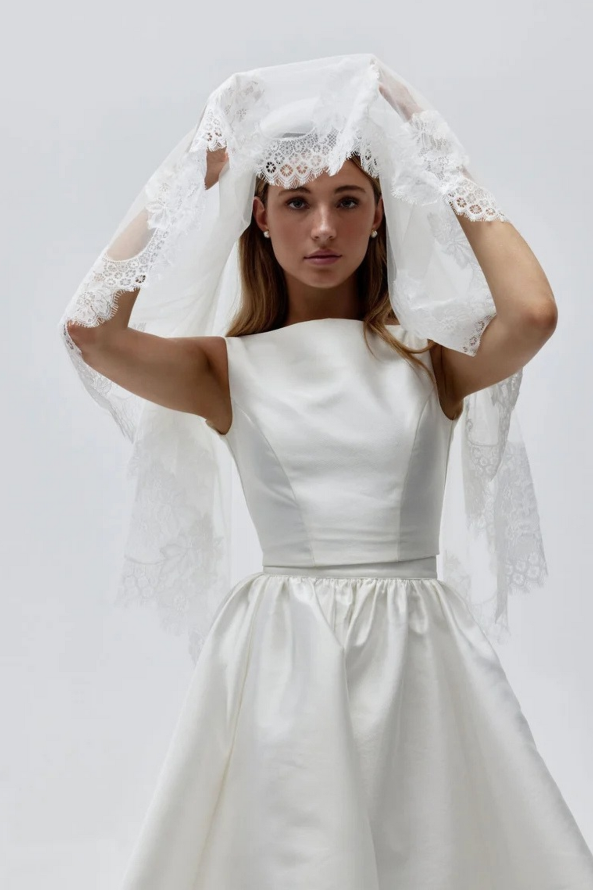 Lace Wedding Veil with Blusher - Coming Soon