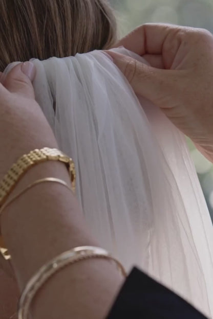 Lace Wedding Veil with Blusher - Coming Soon
