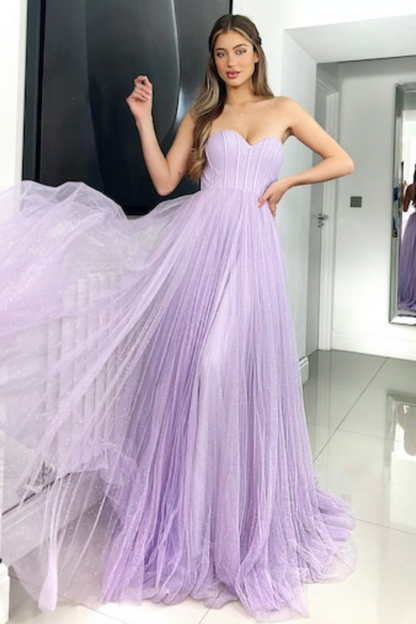 Jadore Nicoletta JX6007 Formal dress in Lilac Purple Glitter tulle